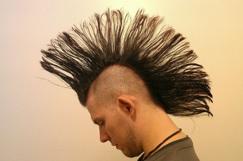 The webmaster in a mohawk