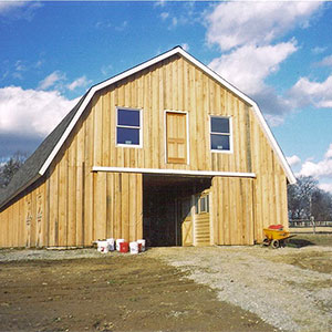 Gambrel Horse Barn